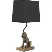 Clayre & Eef Goude Tafellamp Hond 23*14*43 Cm E27/max 1*60w 6lmc0050
