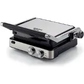 Ariete 1918/00 - GRILL & TASTE -Contactgrill - 180º Uitklapbaar - Grill Apparaat met Uitneembare Platen - 5 Standen - Tosti en Panini ijzer - 2000W - timer