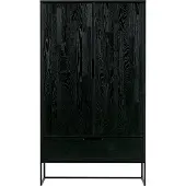 Woood Silas 2-Deurs Kast - Essen - Blacknight - 149x85x35