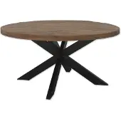 Brix Design ronde monderne eetkamertafel mangohout 140 cm -