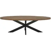 Natur24 ovale eetkamertafel mangohout 180cm -