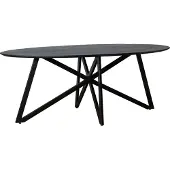 LivingFurn eetkamertafel oslo web acasia hout 200 cm