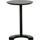Woood Floor Bijzettafel - Hout/Metaal - Zwart - 57x39x39