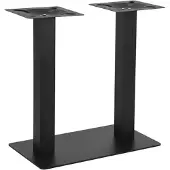 Label51 - Eetkamertafel Tafelpoot Dubbel - Zwart - 40x70x71cm