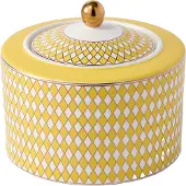 Pols Potten Voorraadbus Jar Chess Low Yellow