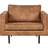 Woood Rodeo Fauteuil - Recycle Leer - Cognac - 85x105x86