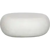 Vtwonen Pebble Bijzettafel - Fiber Clay - Betonlook - Wit - 31x65x49 cm