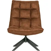 Woood Jouke Draaifauteuil - Kunstleer - Cognac - 97x70x85