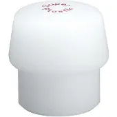 HALDER Kunststofhamerkop | hoofd-d. 140 mm | superplastic wit middelhard | 1 stuk - 3207.141