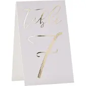 My Dream Day Tafelnummers Goud Wit - 12 stuks