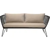 Bloomingville Mundo Sofa, Zwart, Metaal