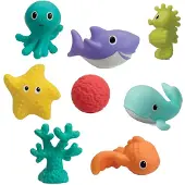 Infantino - Badspeeltje Zeedieren 8 stuks