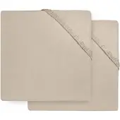 Jollein Hoeslaken Parkmatras 75x95 Jersey Nougat 2-pack