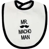 Petit villain Wit/Zwart 'Mr. Machoman' Slab