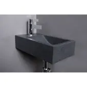 Forzalaqua Venetia fontein 40x20cm links met kraangat graniet gepolijst
