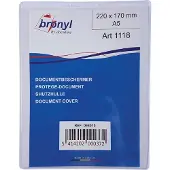 Bronyl U-mapje uit transparante PVC van 180 micron, ft A5 10 stuks