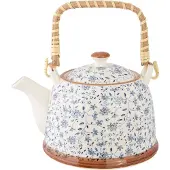 Clayre & Eef Blauwe Theepot 18*14*12 cm / 700 ml 6CETE0012
