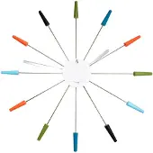 Nextime NE-2610VI Wandklok 58 cm RVS Plug Inn