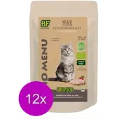 Biofood 12x Organic Kip Menu - Kattenvoeding - 200g
