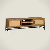 Tower Living Carini TV stand 2 drs. 160x40x50 (Bruin, 160x50x40cm)