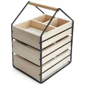 SmartaSaker Huis sieradenrekje (Kleur: zwart)