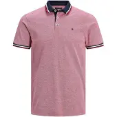 Jack & Jones Shirt 'Paulos' navy / eosine / rood / wit