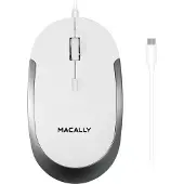Macally UCDYNAMOUSE Optische USB-C muis Wit