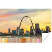 PosterMonkey Poster Skyline - New York - Boog - 90x60 cm