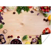 PosterMonkey Poster Fruit - Aardbeien - Paprika - Keuken - 40x30 cm