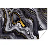 PosterMonkey Poster Stenen - Agaat - Geode - Marmer - 90x60 cm