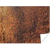 PosterMonkey Poster Retro - Staal - Metalen - Roest - 120x90 cm