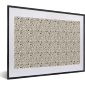 PosterMonkey Fotolijst incl. Poster - Terazzo - Structuur - Patroon - 40x30 cm - Posterlijst