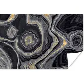 PosterMonkey Poster Edelstenen - Geode steen - Agaat - 180x120 cm XXL