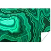 PosterMonkey Poster Geode - Groen - Agaat - Stenen - 30x20 cm