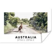PosterMonkey Poster Kangoeroe - Australië - Dieren - 30x20 cm