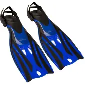 Waimea Zwemvliezen - Verstelbaar - Kinderen - Blauw/Zwart - Maat 32-36