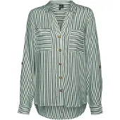 Vero Moda Blouse 'Bumpy' donkergroen / wit