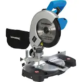 Silverline 1400 W gecombineerde verstekzaag, 210 mm INCLUSIEF achterste stabilisator en hoogwaardig zaagblad