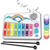 Lexibook XYLO-FUN Electronic Xylophone met Learning Music method met verlichting