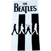 Warner bros Cotton Towel The Beatles 140x70 Cm Wit,Zwart