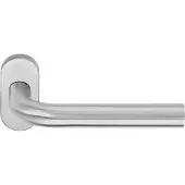 Formani Basics LB3-19B32 deurkruk dubbel geveerd op ovale rozet - mat RVS