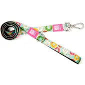 Hortus Short leash hondenriem, donuts/xs van der Basch