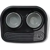 Savic butler voerstation happy planet zwart - 45x36x8 cm - Hondenvoer