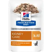Hill's Pet Nutrition Hill's Prescription Diet Feline k/d Kidney Care with Chicken | 12 x 85 g