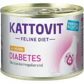 Kattovit Feline Diet Diabetes Kip 185 g