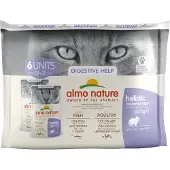 Almo Nature Intestinal Help multipack met vis en gevogelte natvoer kat (70 g) 2 x (6 x 70 g)