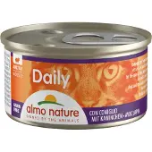 Almo Nature Daily Mousse met konijn natvoer kat (85 g) 24 x 85 g