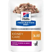 Hill's Pet Nutrition Hill's Prescription Diet Feline k/d Kidney Care with Beef | 12 x 85 g