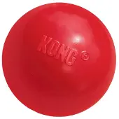 Kong classic bal met gat rubber 6,5x6,5x6,5 cm - Honden speelgoed