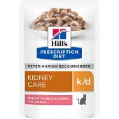 Hill's Pet Nutrition Kattenvoer Nat Prescription Diet k/d Kidney Care Zalm 12 x 85 gr